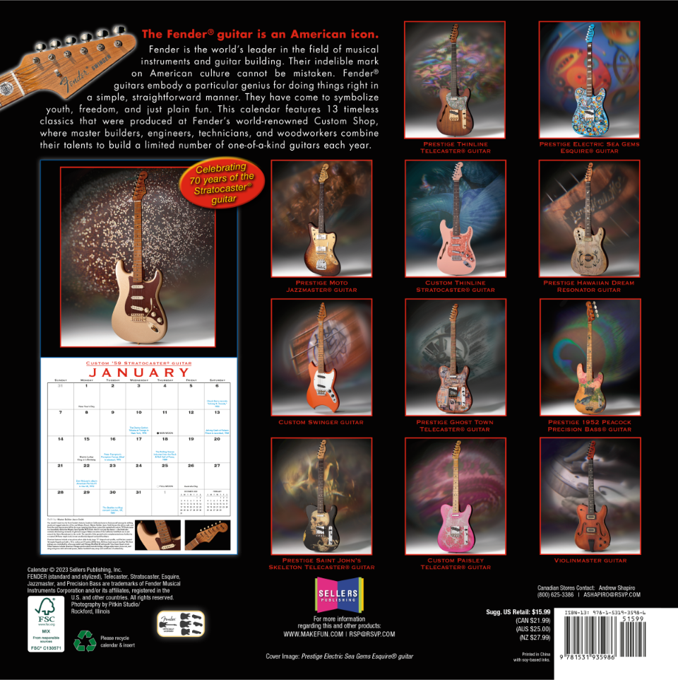 FENDER CALENDARIO 2024