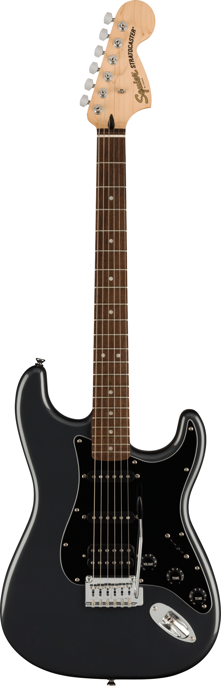 SQUIER AFFINITY STRATOCASTER HSS PACK 15G LRL CHARCOAL FROST METALLIC