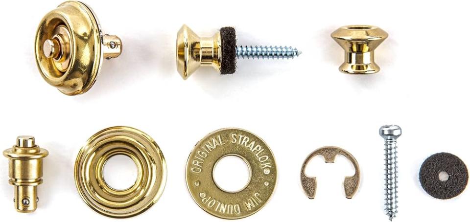 DUNLOP SLS1032BR Dual-Design Straplock System Brass