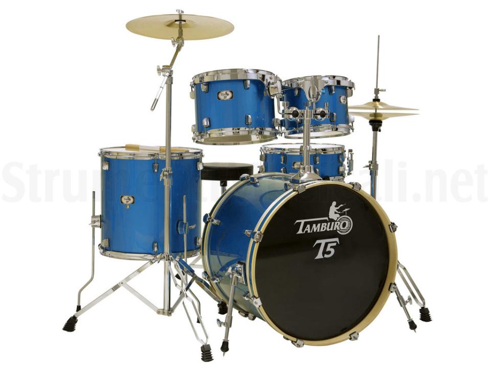 TAMBURO T5 R22 BLUE SPARKLE PIATTI NON INCLUSI