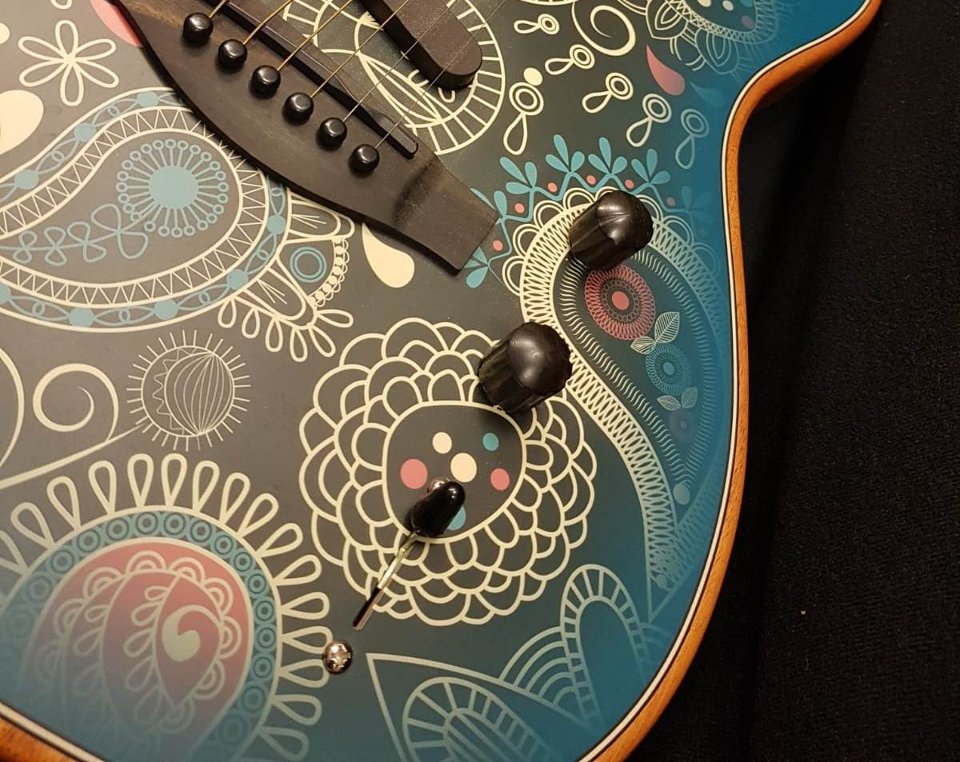 FENDER LIMITED EDITION AMERICAN ACOUSTASONIC TELECASTER BLUE PAISLEY