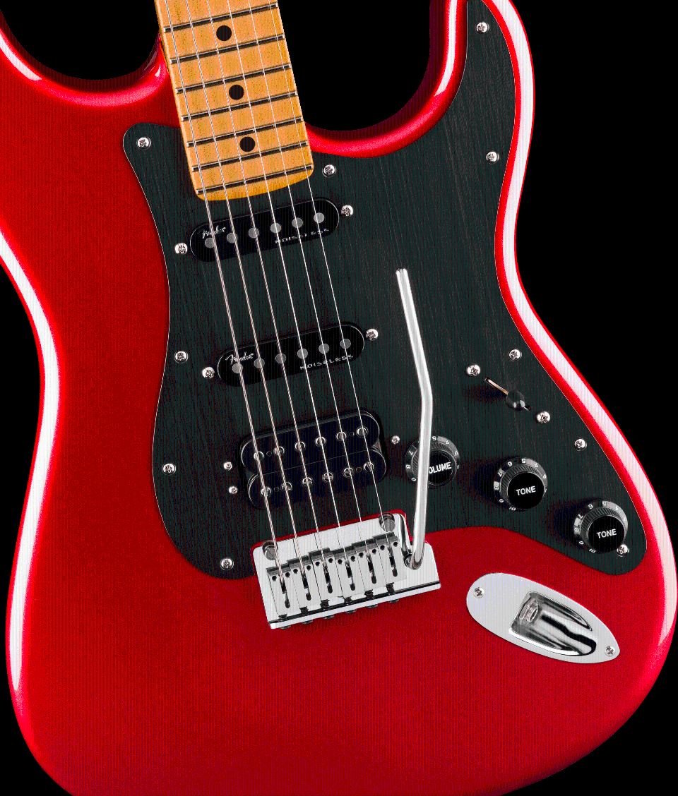 FENDER AMERICAN ULTRA II STRATOCASTER MN HSS SINISTER RED