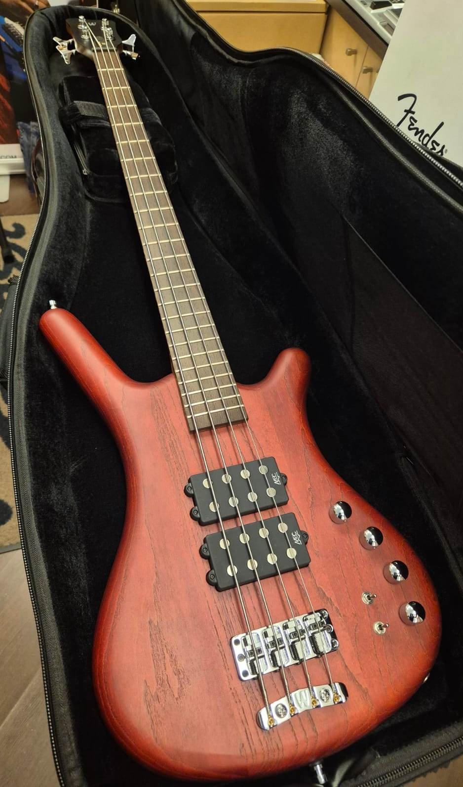 WARWICK TEAMBUILT PRO SERIES CORVETTE $$ 4 BURGUNDY RED MADE IN GERMANY