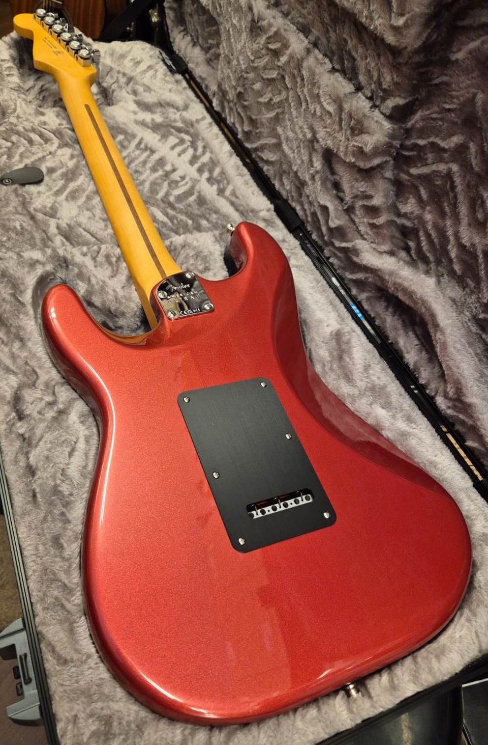 FENDER AMERICAN ULTRA II STRATOCASTER MN HSS SINISTER RED