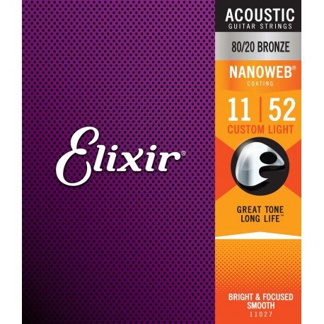 ELIXIR 11027 NANOWEB CUSTOM LIGHT ACOUSTIC