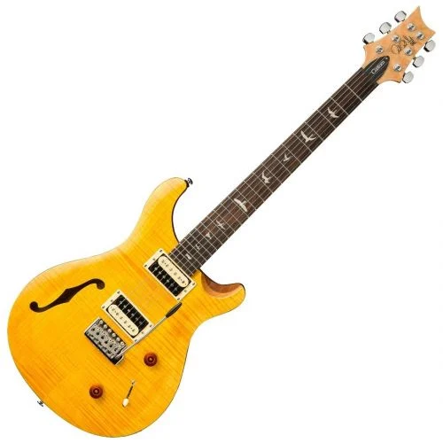 PRS PAUL REED SMITH SE CUSTOM 22 SEMI HOLLOW VIOLIN TOP SANTANA YELLOW