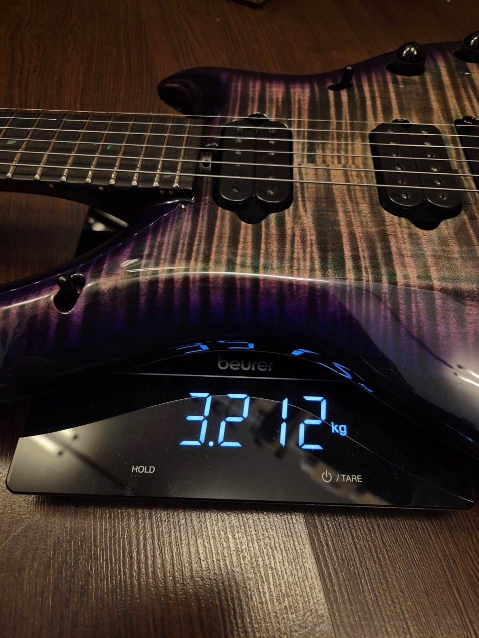 Music Man Majesty Crystal Amethyst Limited Edition 2023 N.46/125 Petrucci Signature Flame Maple Top