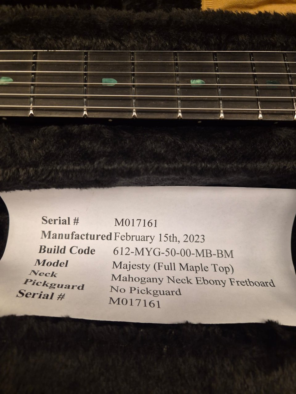 Music Man Majesty Crystal Amethyst Limited Edition 2023 N.46/125 Petrucci Signature Flame Maple Top