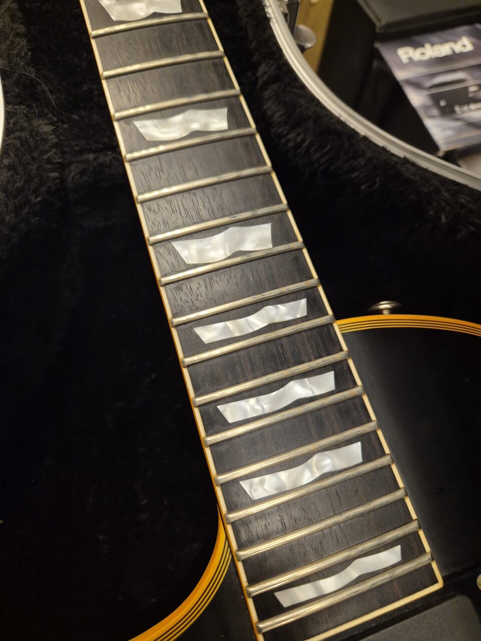 ESP LTD EC1000 LH VINTAGE BLACK LEFT HANDED CON CUSTODIA RIGIDA