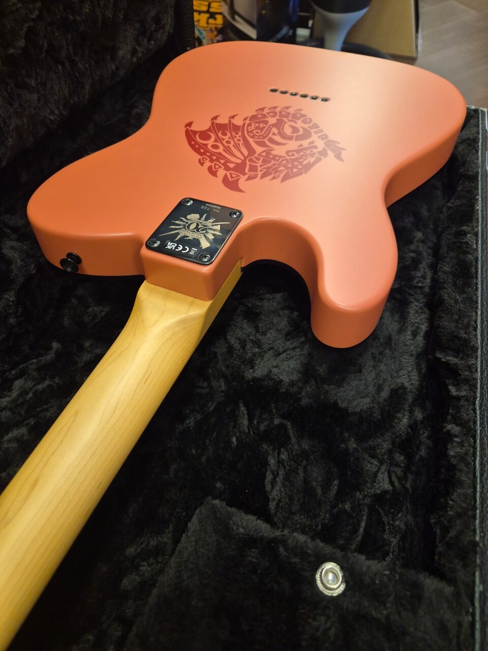 FENDER MONSTER HUNTER TELECASTER MJ RW RATHALOS RED LIMITED EDITION