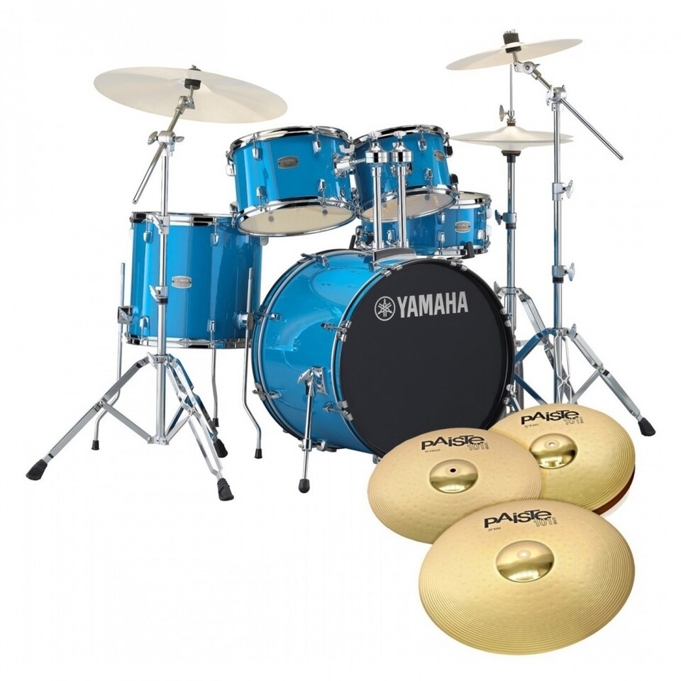 YAMAHA RYDEEN STANDARD 22" SKY BLUE CON SET PIATTI PAISTE 101
