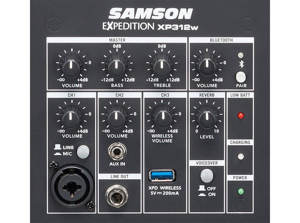 SAMSON EXPEDITION XP312W CON RADIOMICROFONO