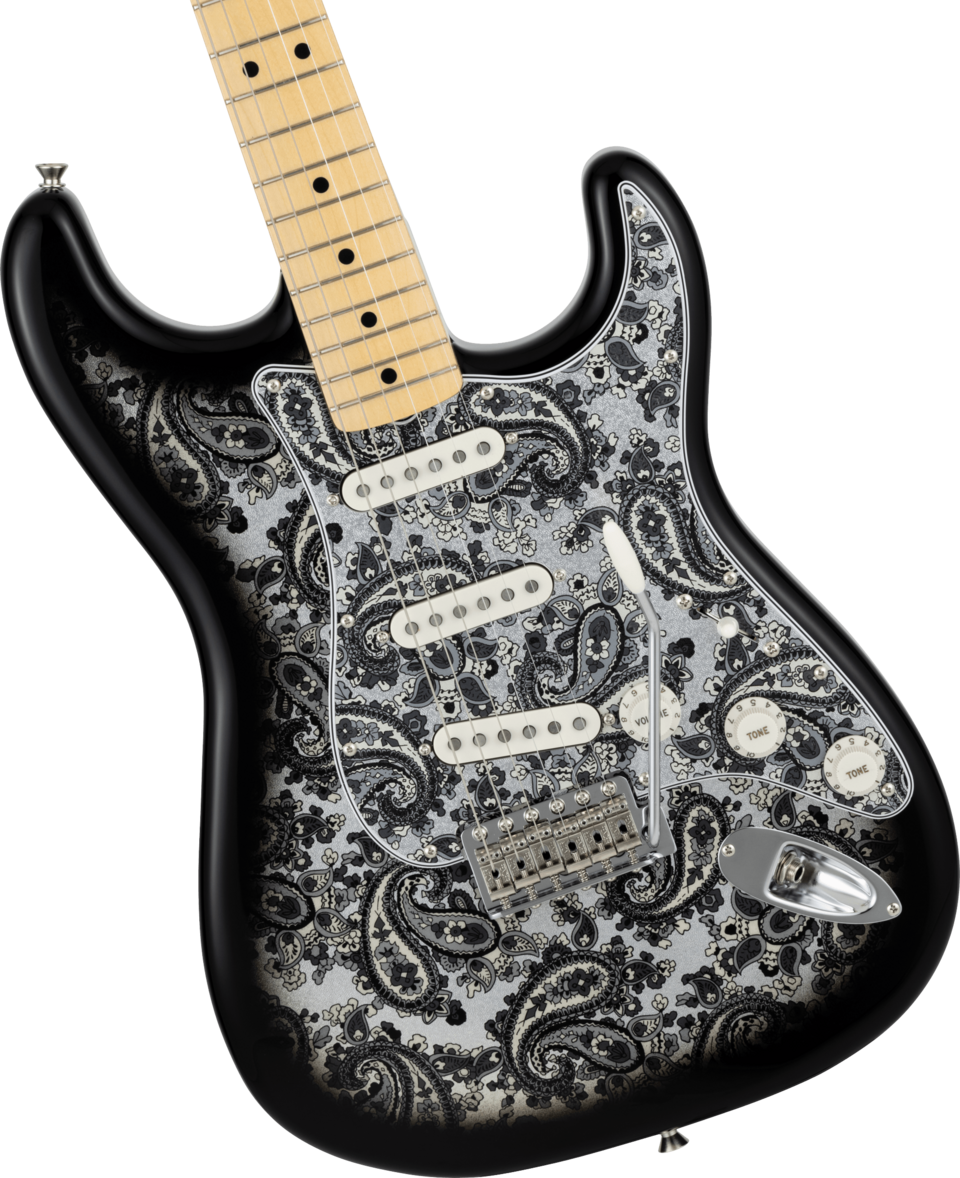 FENDER STRATOCASTER BLACK PAISLEY LIMITED EDITION 2025 JP-25