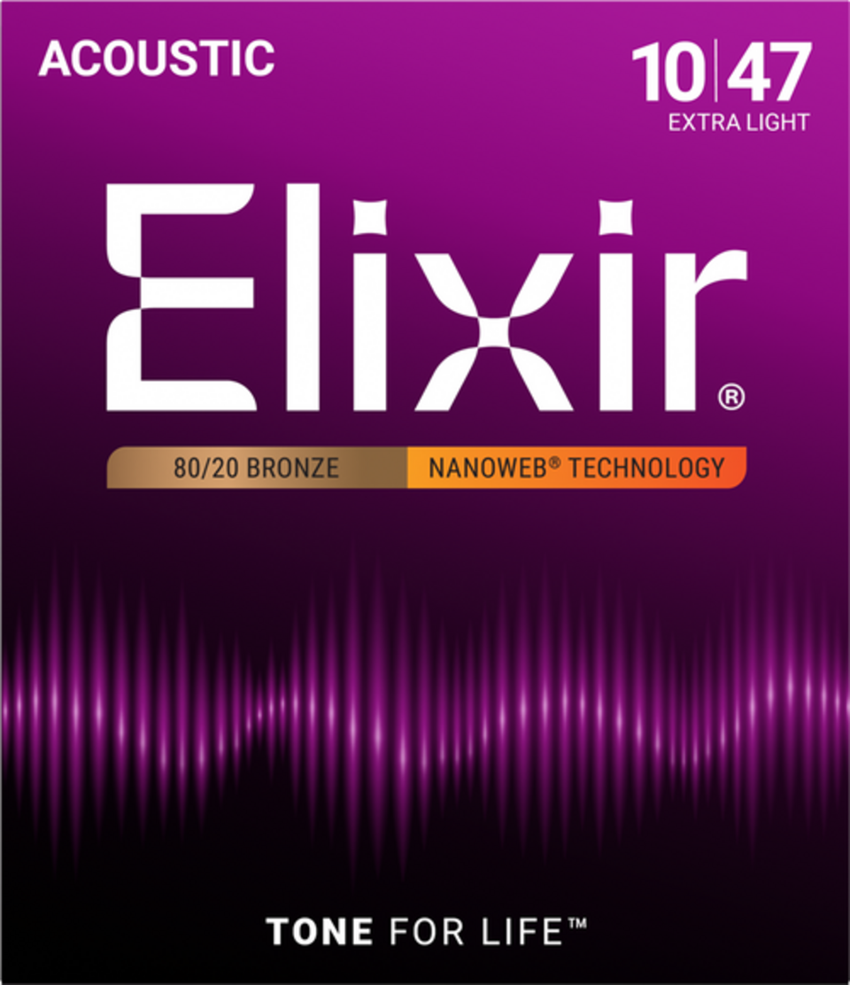 ELIXIR 16002 NANOWEB PHOSPHOR BRONZE