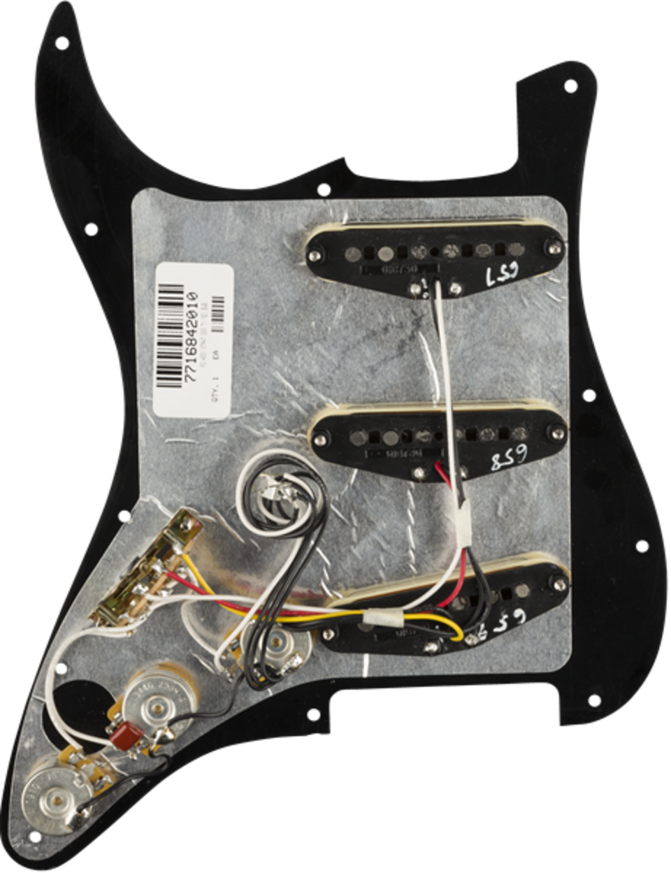 FENDER PRE WIRED STRAT PICKGUARD SSS TEX MEX TORTOISE SHELL