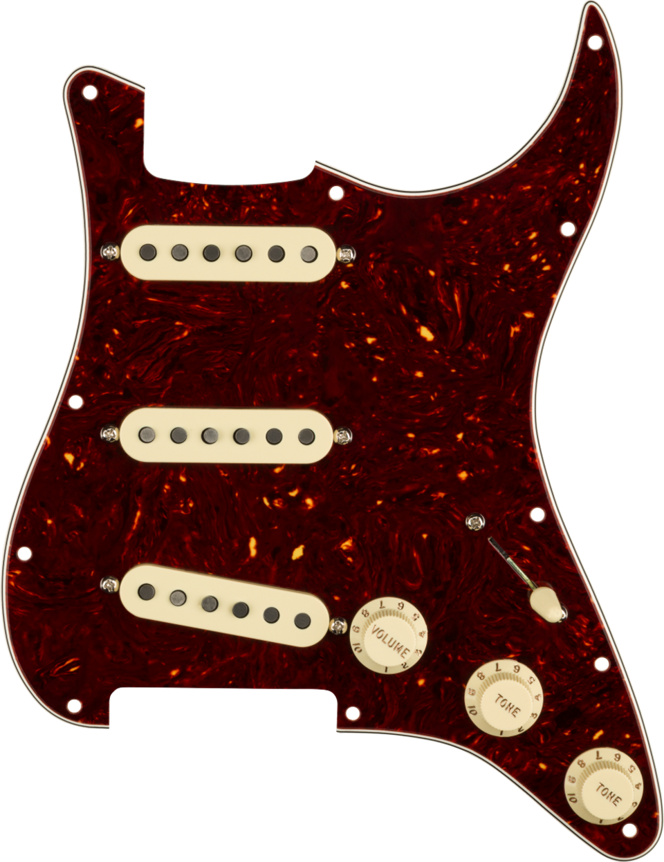 FENDER PRE WIRED STRAT PICKGUARD SSS CUSTOM SHOP '69 TORTOISE SHELL