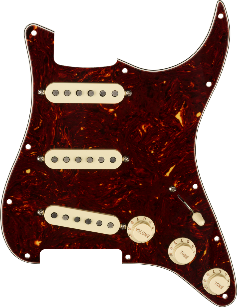 FENDER PRE WIRED STRAT PICKGUARD SSS CUSTOM SHOP TEXAS SPECIAL TORTOISE SHELL
