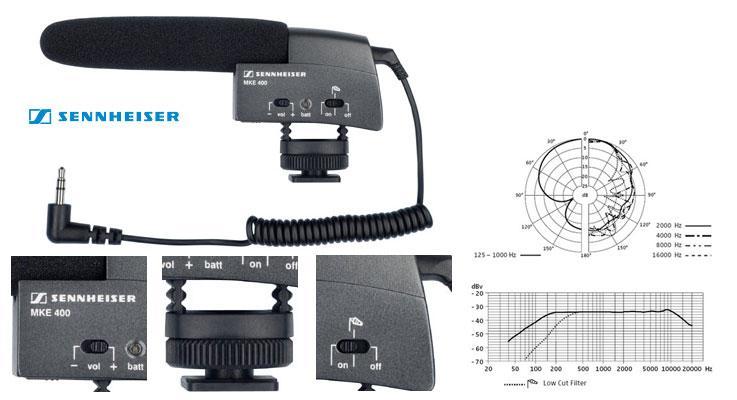 SENNHEISER MKE400 PER TELECAMERA