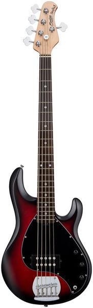 STERLING BY MUSIC MAN RAY5 RUBY RED BURST SATIN SPEDIZIONE INCLUSA