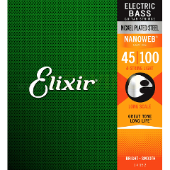 ELIXIR 14052 NANOWEB LIGHT LONG SCALE BASS 4 CORDE