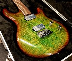 MUSIC MAN LUKE III HH 2023 LUSCIOUS GREEN FLAME