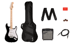 SQUIER SONIC STRATOCASTER PACK MN BLACK