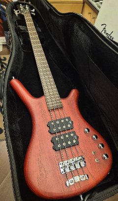 WARWICK TEAMBUILT PRO SERIES CORVETTE $$ 4 BURGUNDY RED MADE IN GERMANY