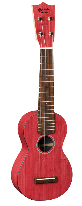 MARTIN 0X UKE UKULELE BAMBOO RED SPEDIZIONE INCLUSA