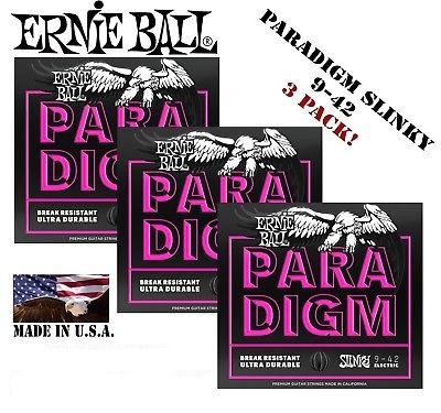 ERNIE BALL 2023 PARADIGM 09 42 SET DA TRE