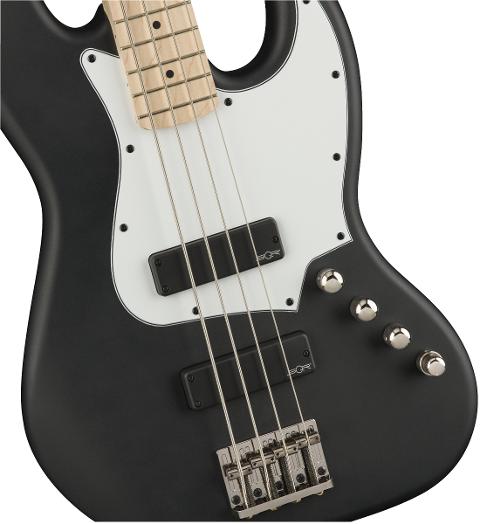 SQUIER CONTEMPORARY ACTIVE JAZZ BASS HH MN FLAT BLACK