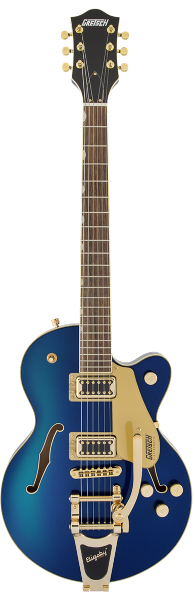 GRETSCH G5655TG CB JR BIGSBY GOLD HARDWARE AZURE METALLIC