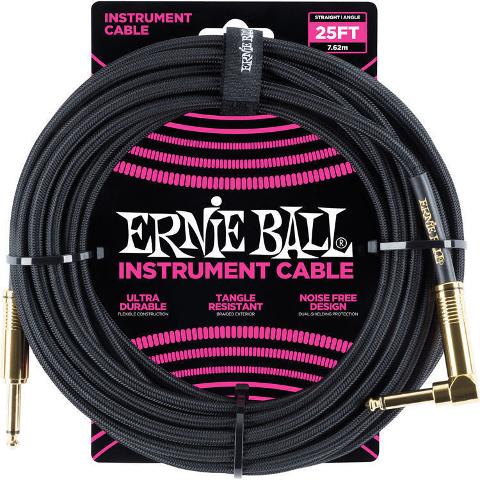 ERNIE BALL EB25FT CAVO STRUMENTI JACK/ANGLE 7,62 Mt.