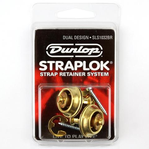 DUNLOP SLS1032BR Dual-Design Straplock System Brass