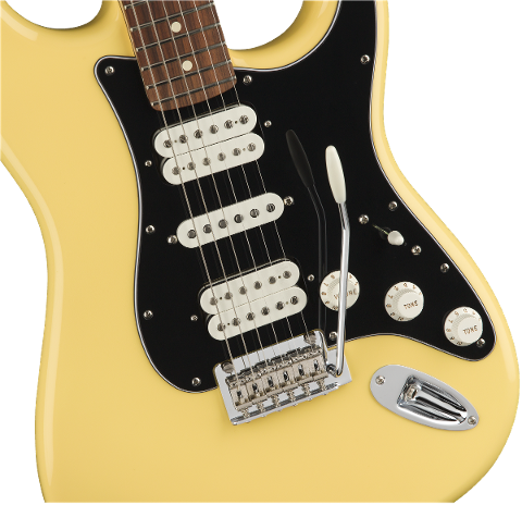 FENDER PLAYER STRATOCASTER HSH PF BUTTERCREAM CON BORSA FENDER MIDNIGHT BLUE IN OMAGGIO