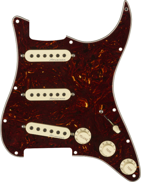 FENDER PRE WIRED STRAT PICKGUARD SSS HOT NOISELESS   - Caltagirone (Catania)