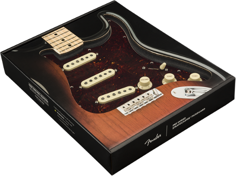 FENDER PRE WIRED STRAT PICKGUARD SSS CUSTOM SHOP FAT 50'S TORTOISE SHELL