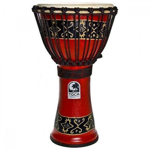 TOCA SFDJ 10RP FREESTYLE ROPE TUNED BALI RED DJEMBE