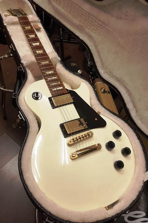 GIBSON LES PAUL STUDIO T 2016 ALPINE WHITE GOLD HARDWARE