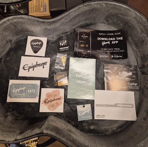 EPIPHONE INSPIRED BY GIBSON J200 CON ASTUCCIO ORIGINALE
