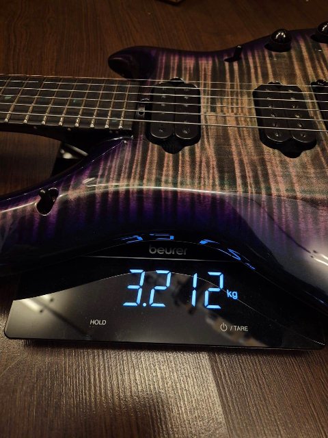 Music Man Majesty Crystal Amethyst Limited Edition 2023 N.46/125 Petrucci Signature Flame Maple Top