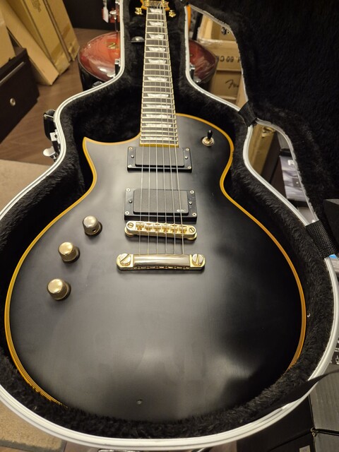 ESP LTD EC1000 LH VINTAGE BLACK LEFT HANDED CON CUSTODIA RIGIDA