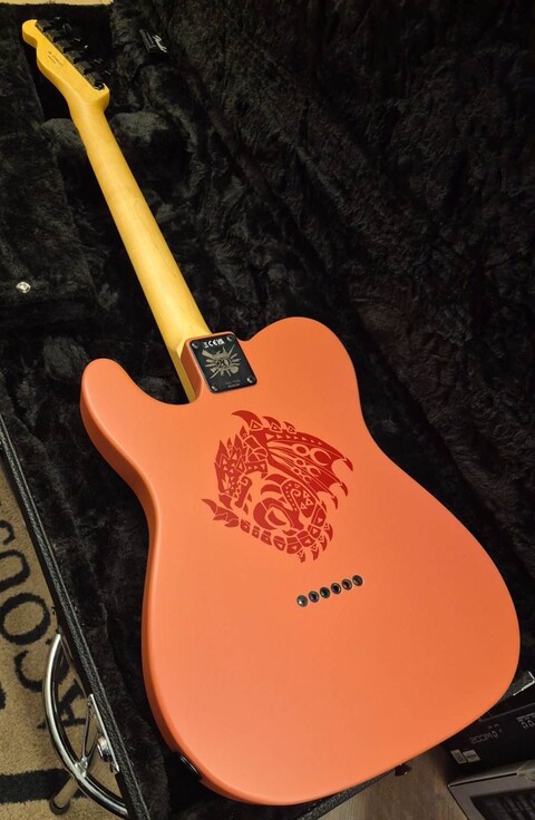 FENDER MONSTER HUNTER TELECASTER MJ RW RATHALOS RED LIMITED EDITION