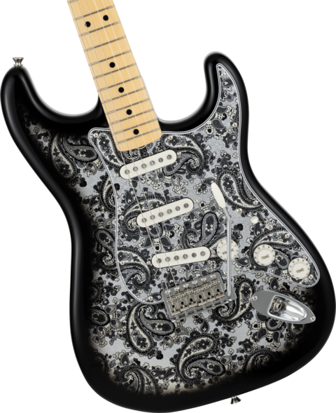 FENDER STRATOCASTER BLACK PAISLEY LIMITED EDITION 2025 JP-25