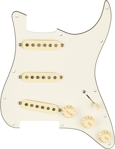 FENDER PRE WIRED STRAT PICKGUARD SSS CUSTOM SHOP TEXAS SPECIAL WHITE