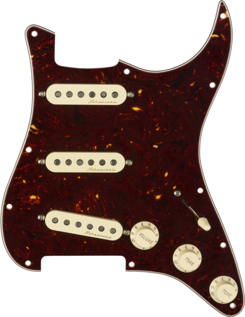 FENDER PRE WIRED STRAT PICKGUARD SSS TEX MEX TORTOISE SHELL