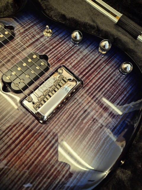 MUSIC MAN JP15 JOHN PETRUCCI SIGNATURE FLAME TOP PURPLE NEBULA