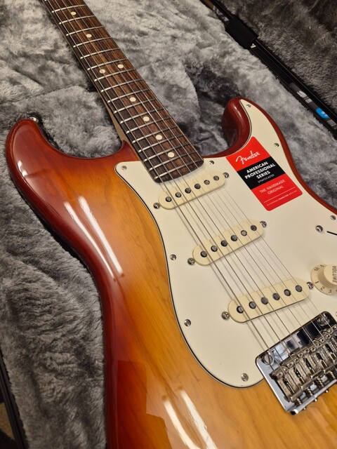 FENDER AMERICAN PROFESSIONAL STRATOCASTER RW SIENNA SUNBURST