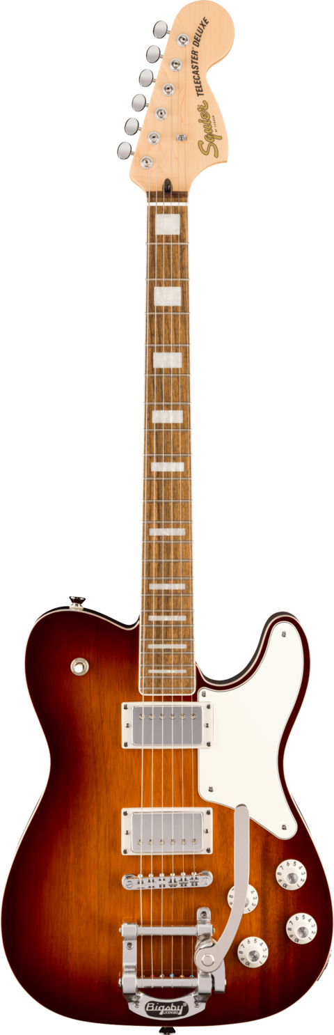 SQUIER PARANORMAL TROUBLEMAKER TELECASTER DELUXE BIGSBY HONEY SUNBURST