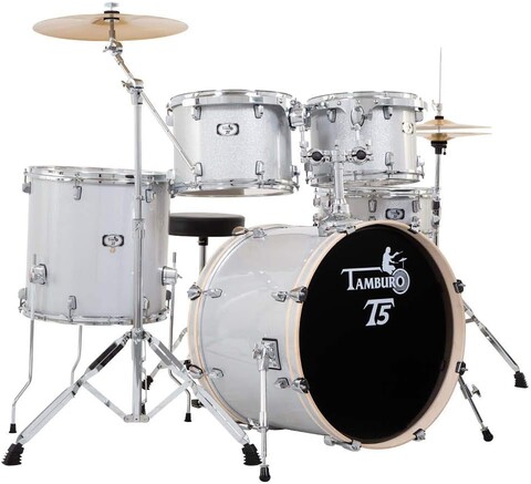 TAMBURO T5 M22 SILVER SPARKLE PIATTI INCLUSI