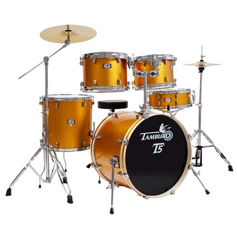 TAMBURO T5 R22 YELLOW RUST SPARKLE PIATTI INCLUSI